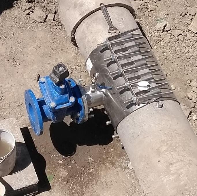 Silleta de derivación con válvula instalada